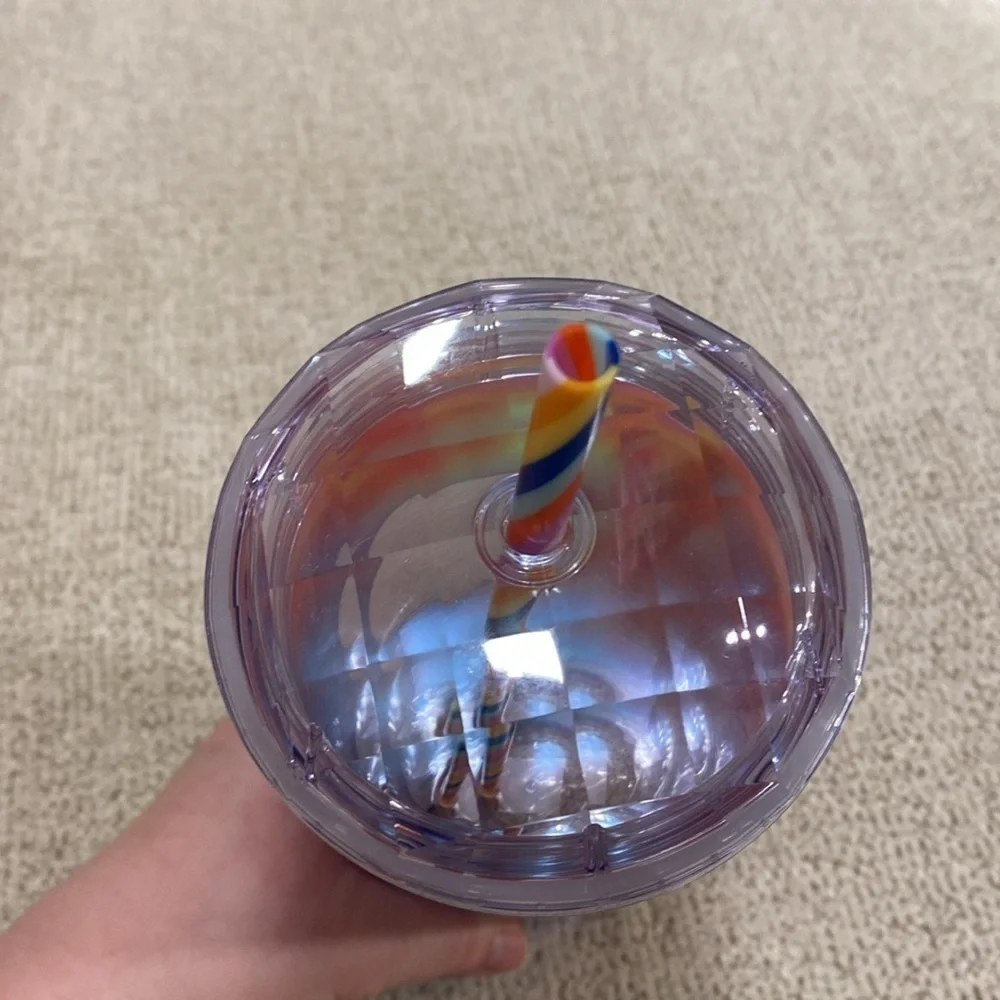 NWT 2021 Starbucks Iridescent Rainbow Kaleidoscope Dome Tumbler 2021